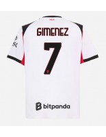 AC Milan Santiago Gimenez #7 Venkovní Dres 2025-26 Krátký Rukáv